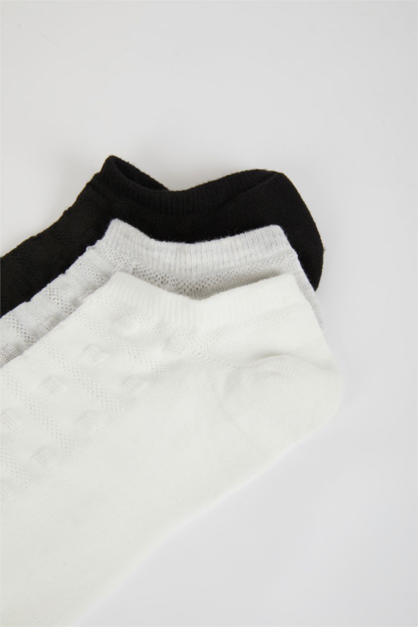 Kadın Karma Kadın 3'lü Pamuklu Sneaker Çorap