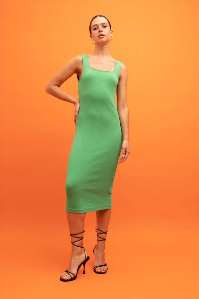 FEMME Vert Camisole Midi Dress