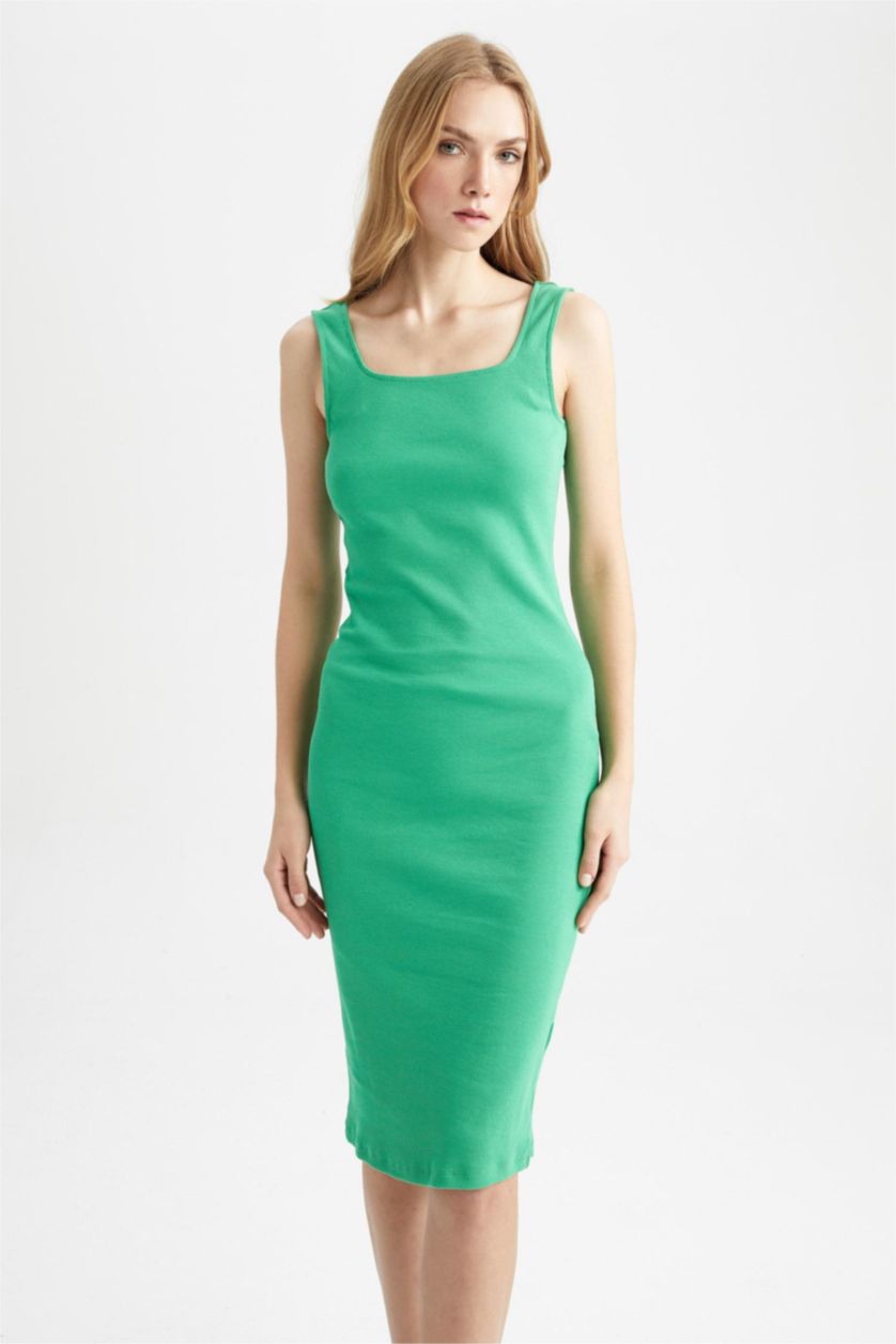 FEMME Vert Camisole Midi Dress