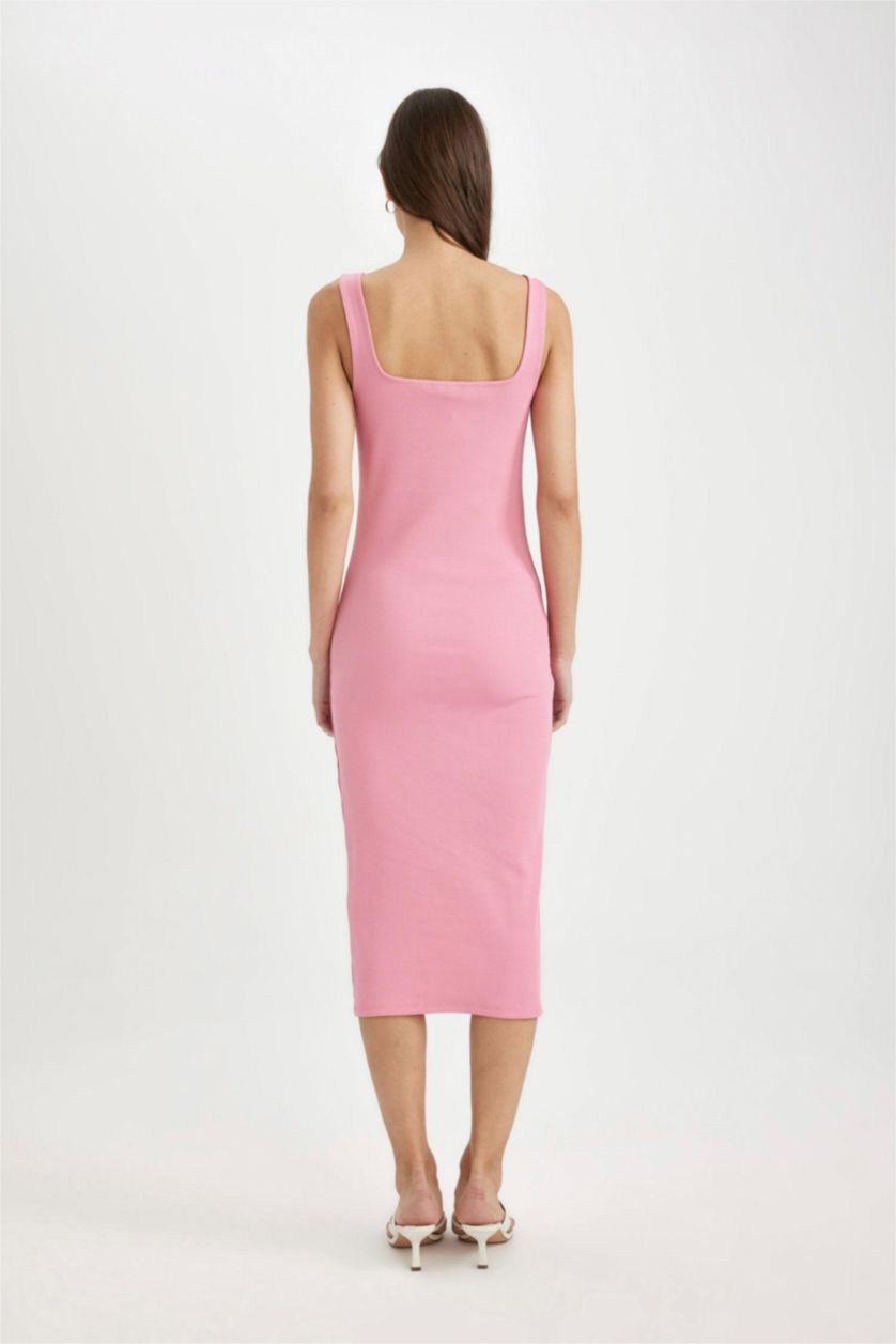 WOMAN Pink Camisole Midi Dress