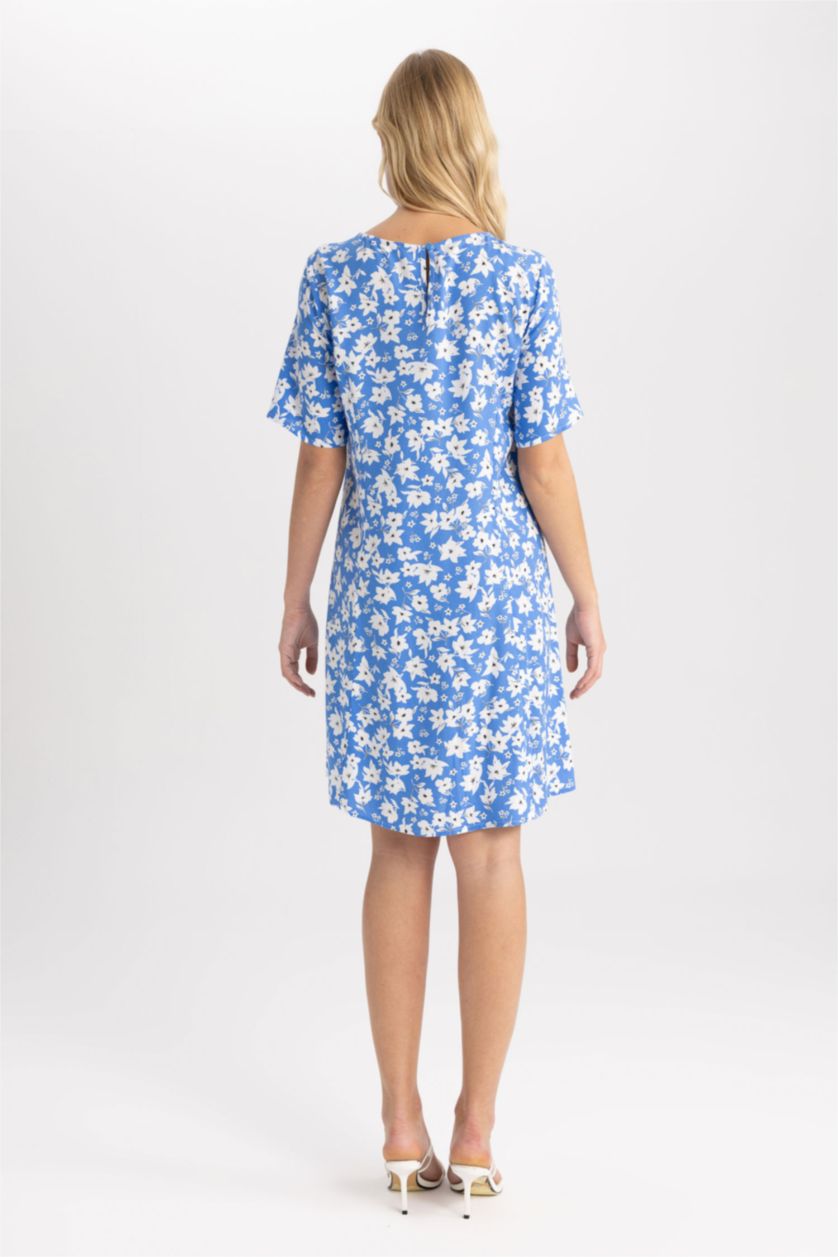 FEMME Bleu Robes Très court Col arrondi