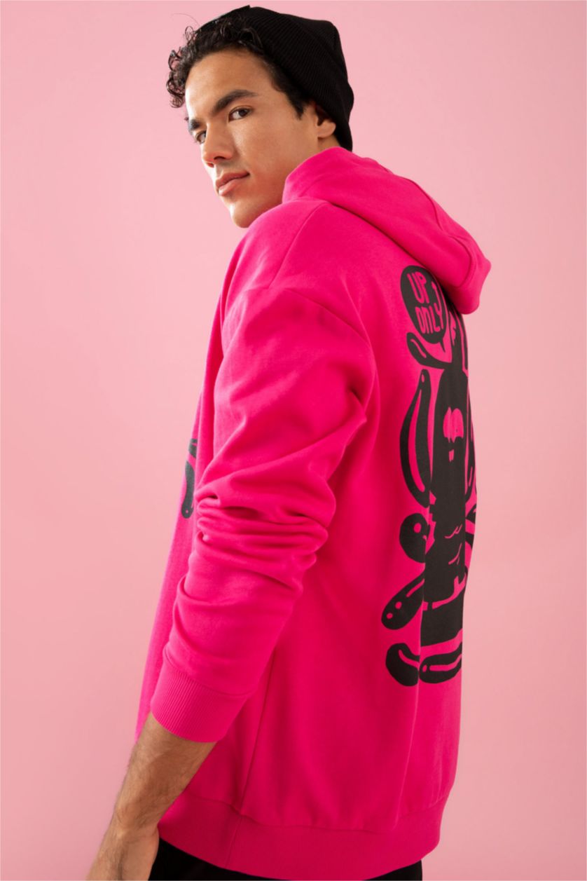 Pembe Erkek Boxy Fıt Sweatshirt 2735619 | DeFacto
