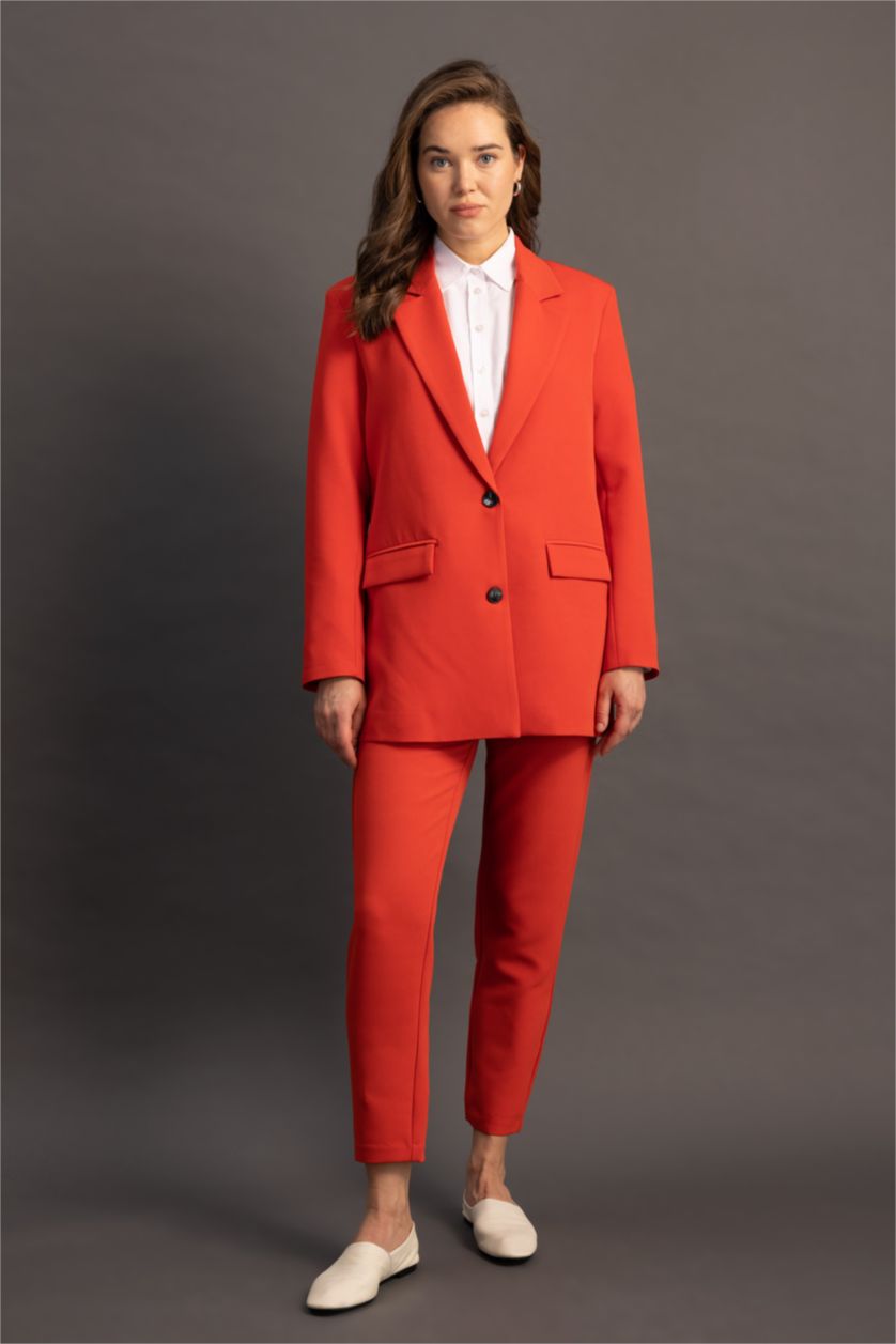 WOMAN Red Carrot Fit Carrot Trousers