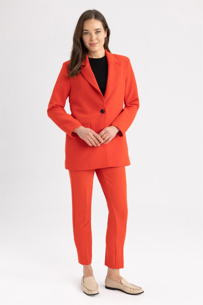 WOMAN Red Carrot Fit Carrot Trousers