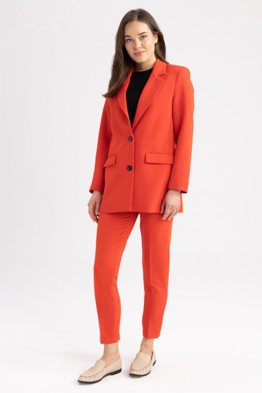 WOMAN Red Carrot Fit Carrot Trousers