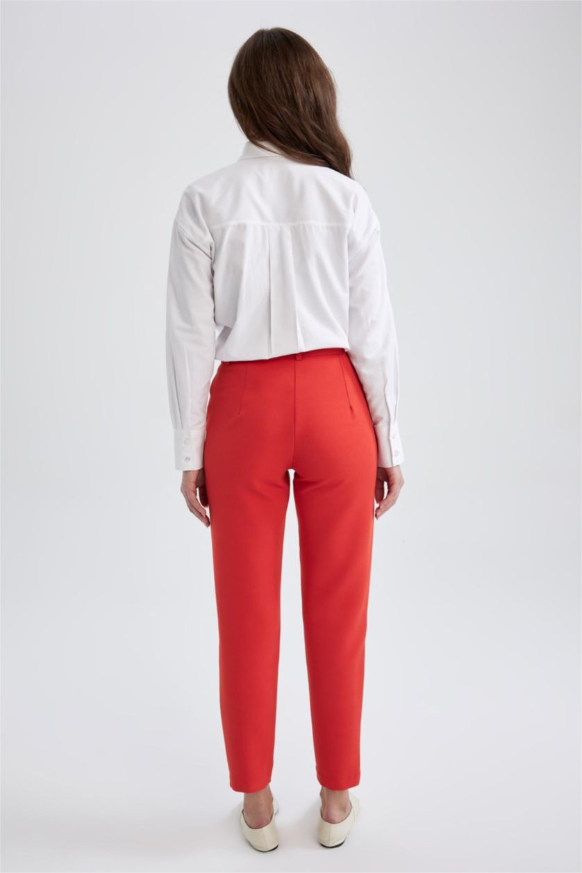 WOMAN Red Carrot Fit Carrot Trousers