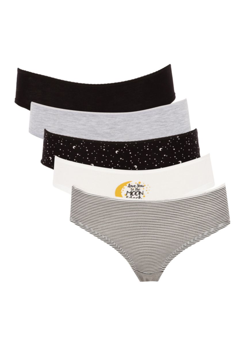 WOMAN Grey Melange Fall in Love 2-Pack Slip Panties