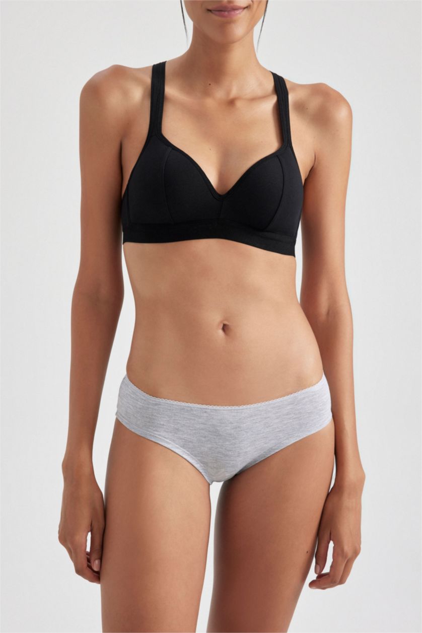 WOMAN Grey Melange Fall in Love 2-Pack Slip Panties