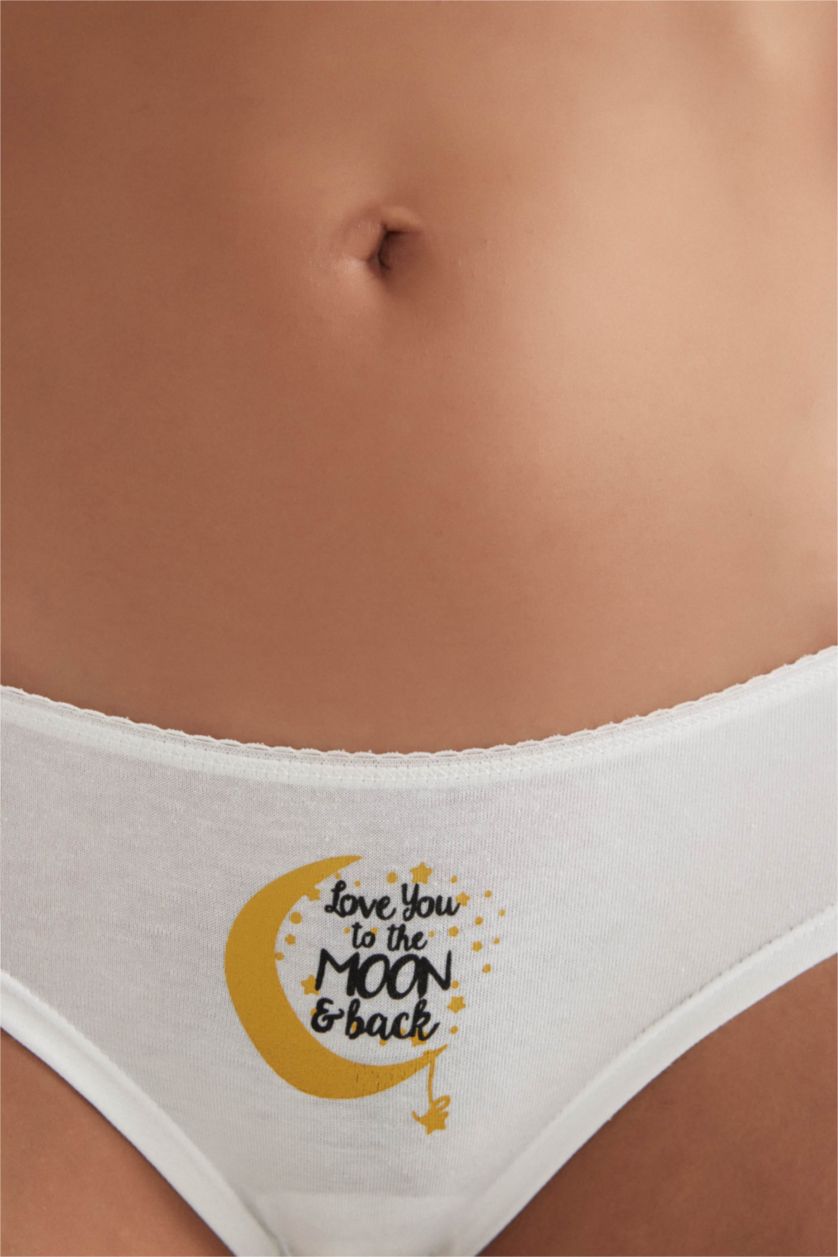 WOMAN Grey Melange Fall in Love 2-Pack Slip Panties