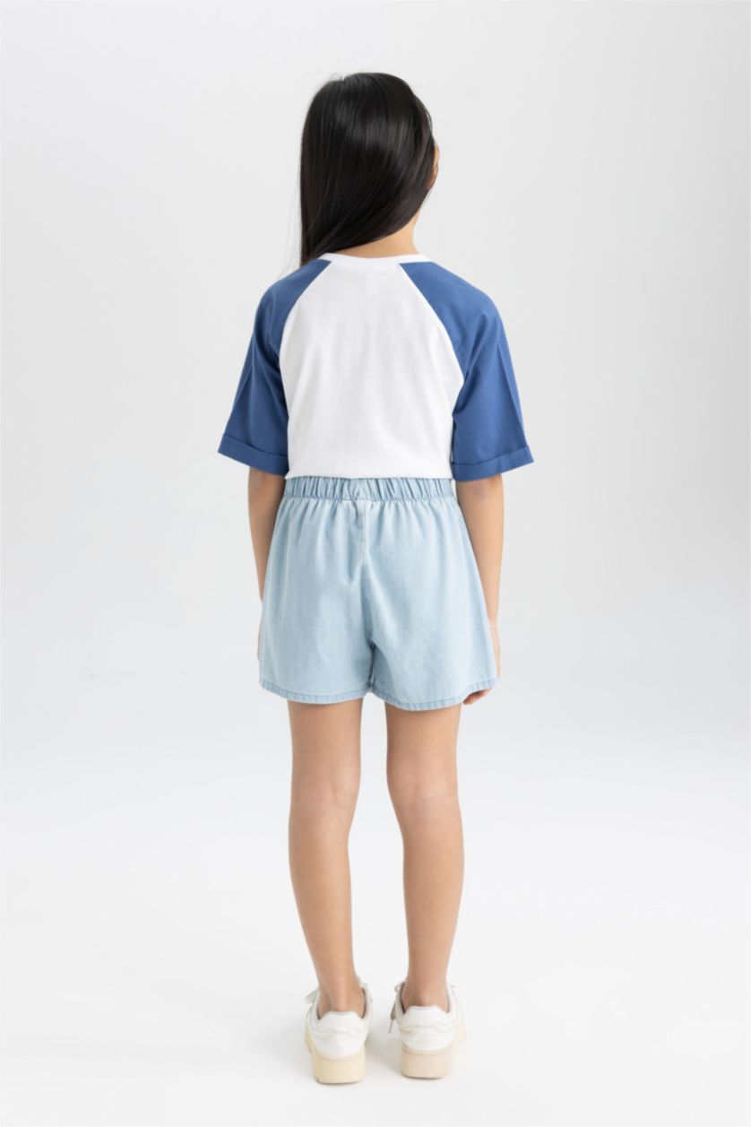 بنات أزرق ثلجي تنورة جينز بناتي