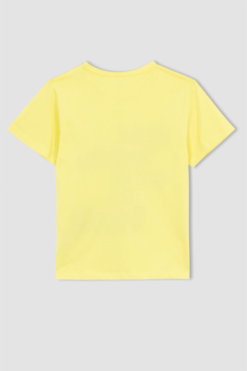 GIRLS & TEENS Light Yellow Girl Regular Fit Short Sleeve T-Shirt
