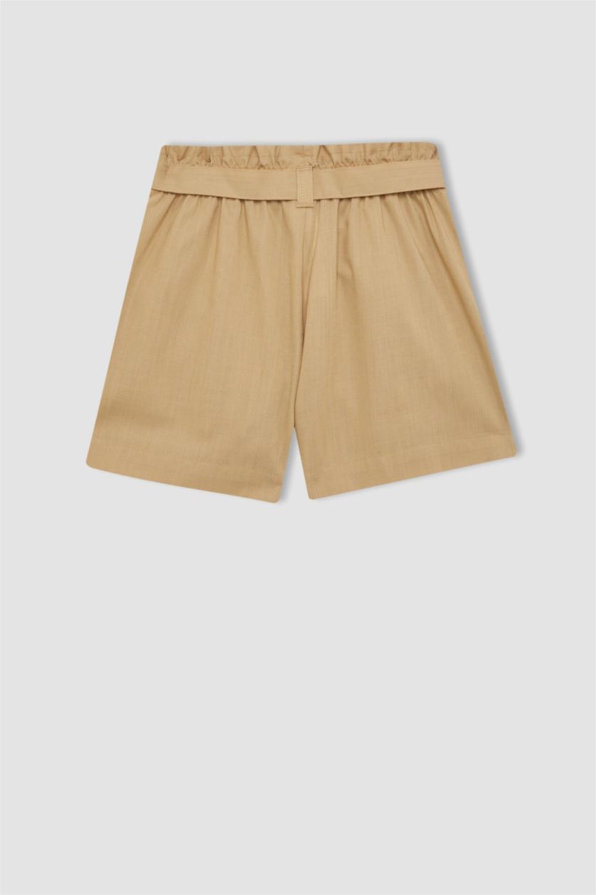 بنات بيج شورت كتان بناتي