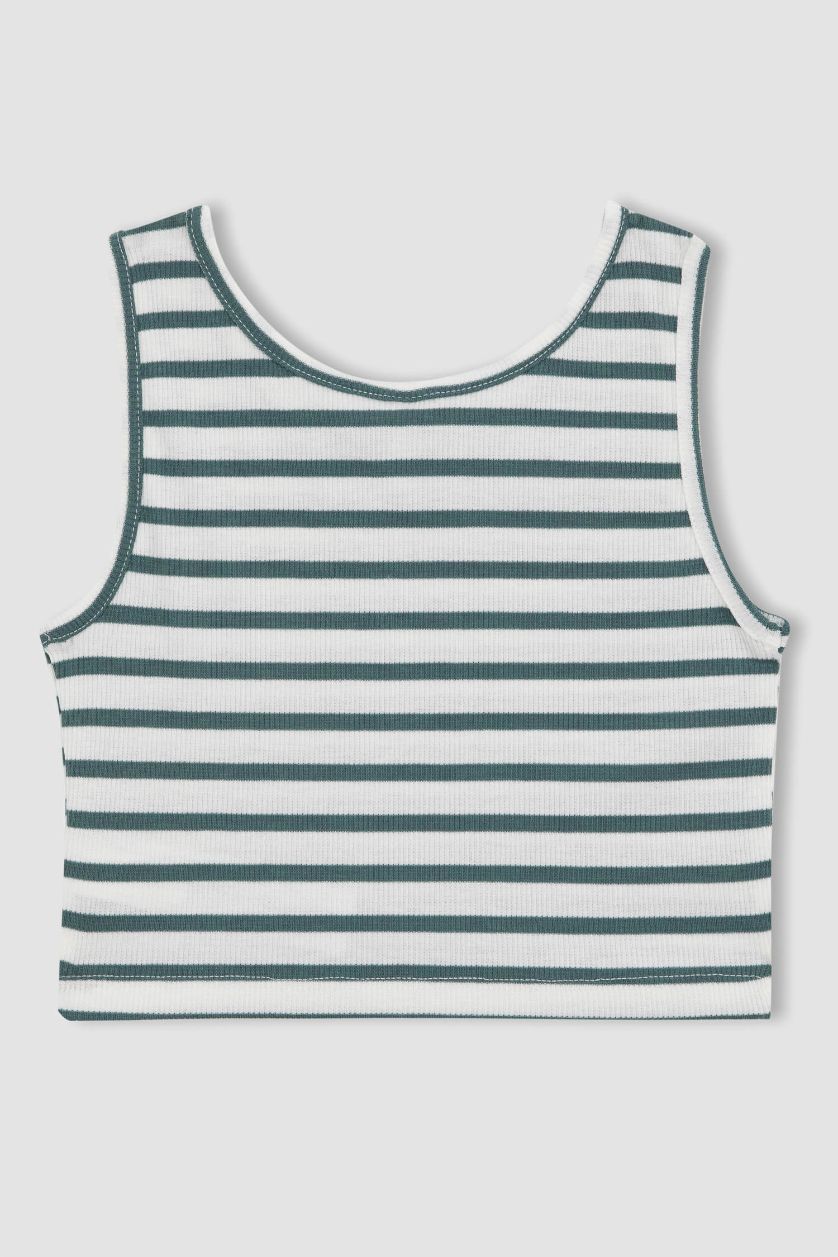 Kız Çocuk - Genç Kız Mint Bisiklet Yaka Atlet Kız Çocuk