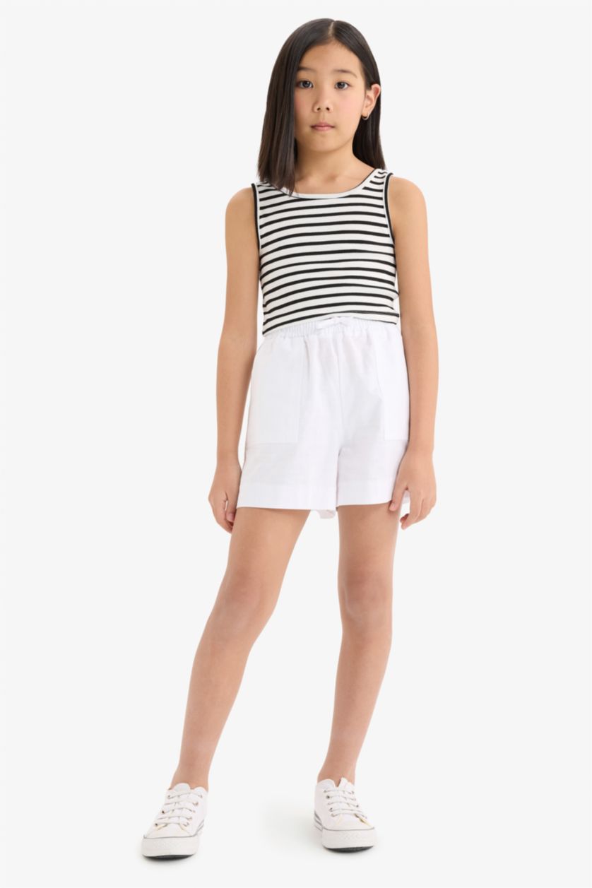 GIRLS & TEENS Black Girl Crop Camisole Tank Top