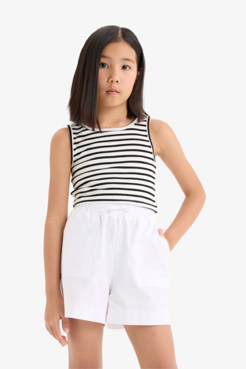 GIRLS & TEENS Black Girl Crop Camisole Tank Top