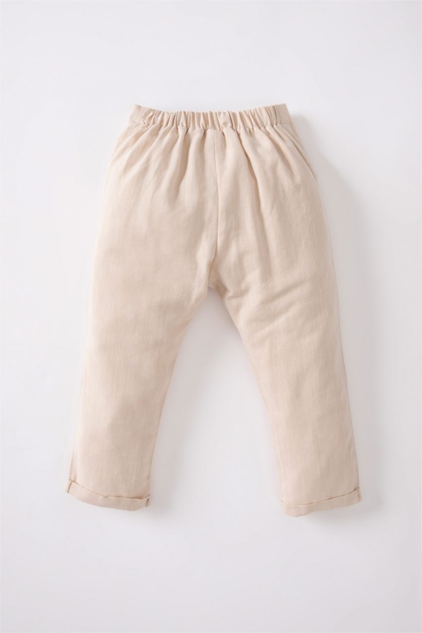 BÉBÉ GARÇON Beige Pantalon Coupe Classique Bébé Garçon