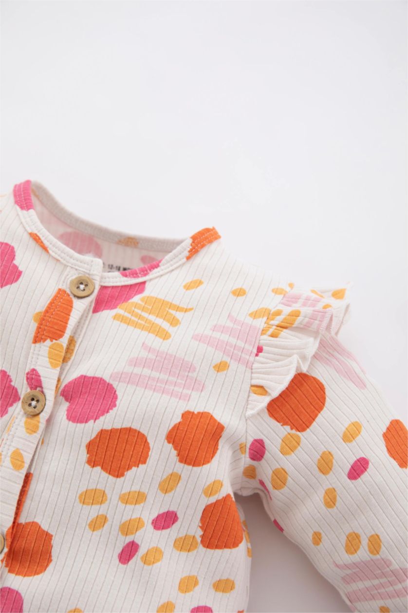 BABY GIRL Light Pink Baby Girl Newborn Organic Cotton Corded Camisole Jumpsuit