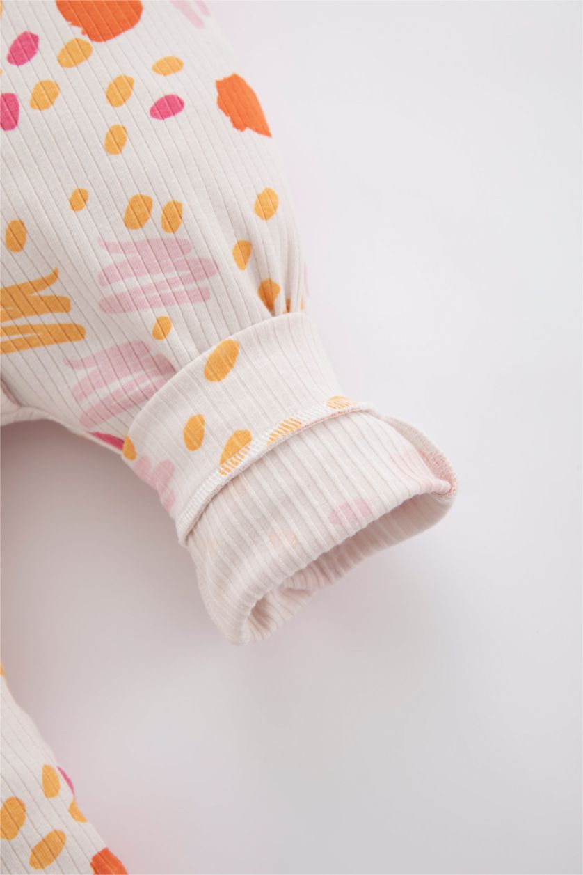 BABY GIRL Light Pink Baby Girl Newborn Organic Cotton Corded Camisole Jumpsuit