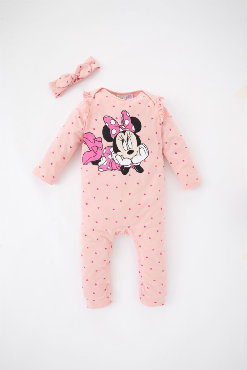 BABY GIRL Pink Baby Girl Newborn Disney Mickey & Minnie 2-pack Rompers