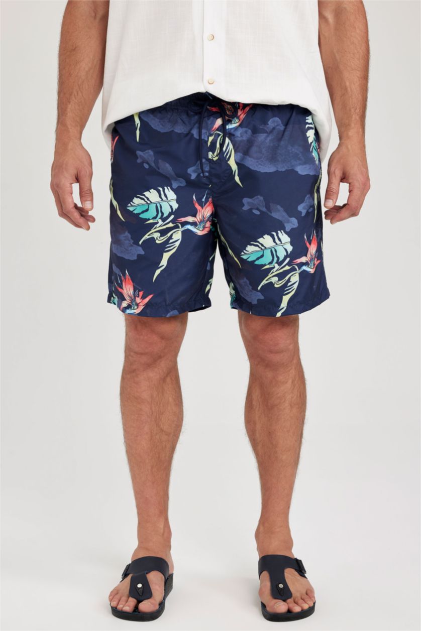 HOMME Marin Short De Plage Mi-Long Coupe Classique