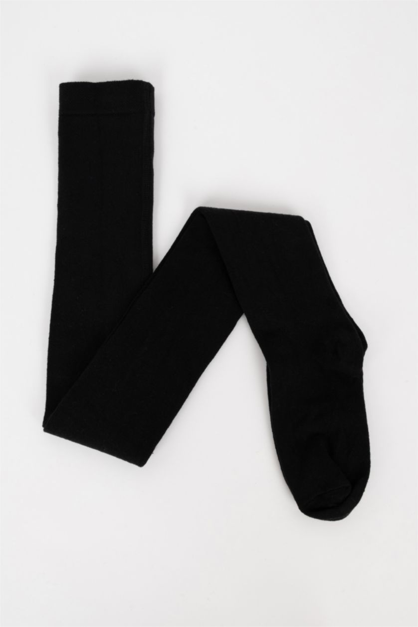 GARÇONS Noir Collants Coton Garçon