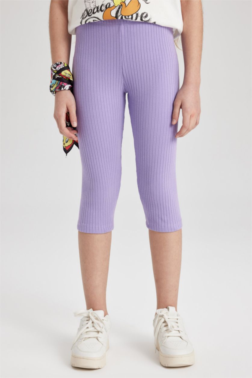 GIRLS & TEENS Pink Gir Midi Ribbed Camisole 2 Piece Leggings