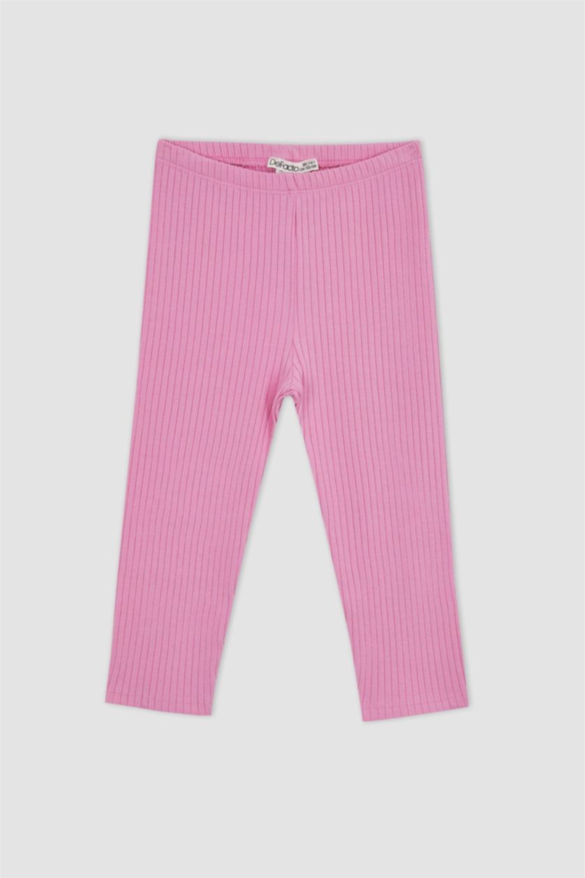 GIRLS & TEENS Pink Gir Midi Ribbed Camisole 2 Piece Leggings