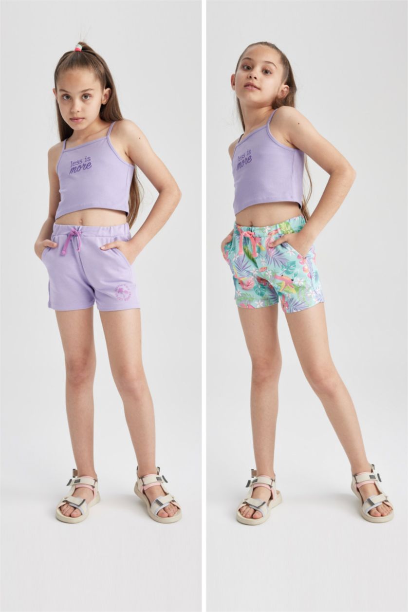 GIRLS & TEENS Aqua Girl 2 Piece Shorts