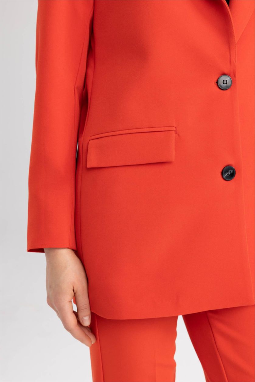 WOMAN Red Regular Fit Blazer