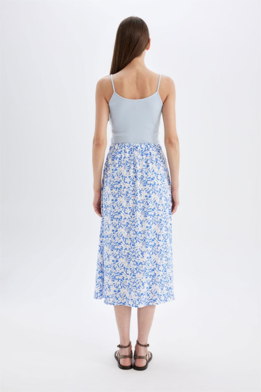 نساء اللون الملكي A Cut Midi