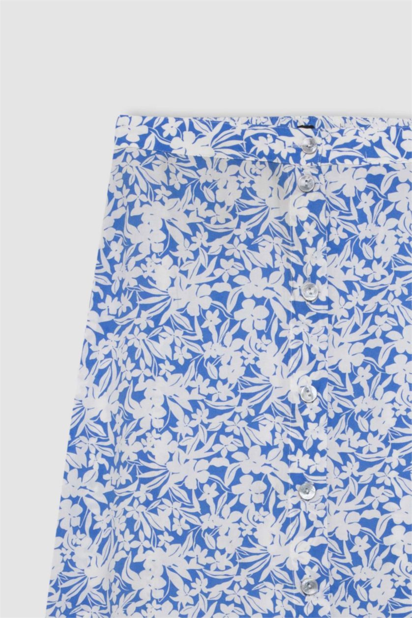 نساء اللون الملكي A Cut Midi