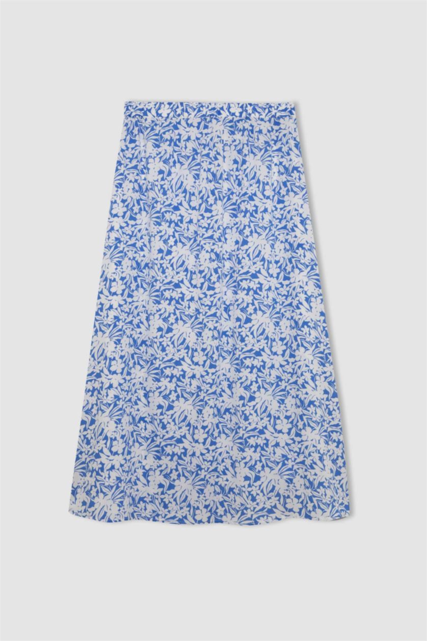 نساء اللون الملكي A Cut Midi