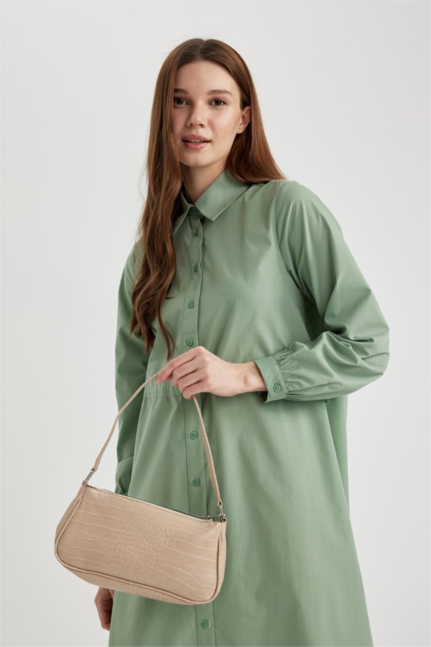 Kadın Vizon Kadın Suni Deri El Çantası