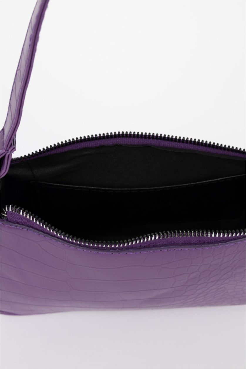 FEMME Violet Pochette En Similicuir Pour Femme