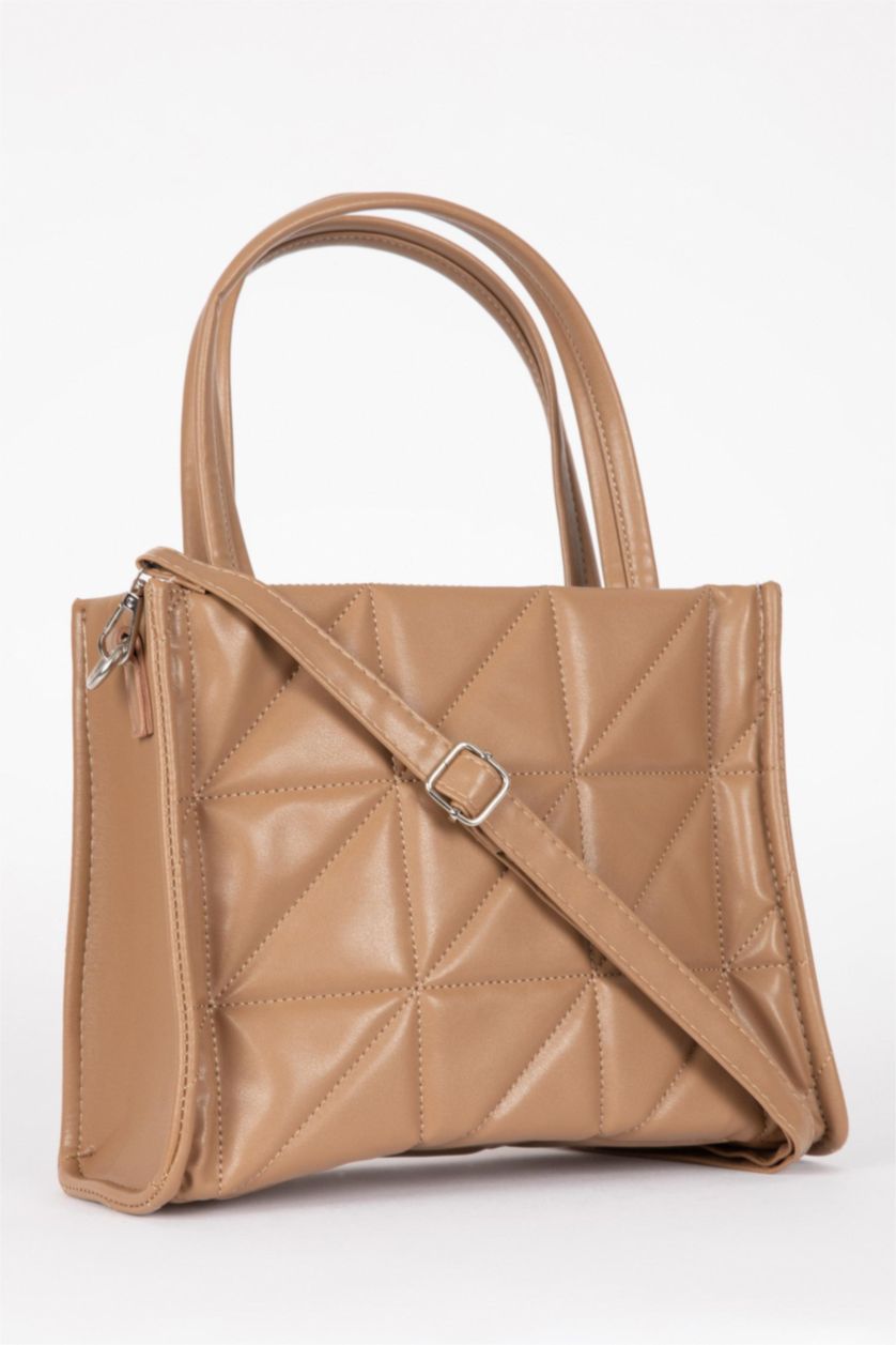 Kadın Bej Kadın Suni Deri El Çantası