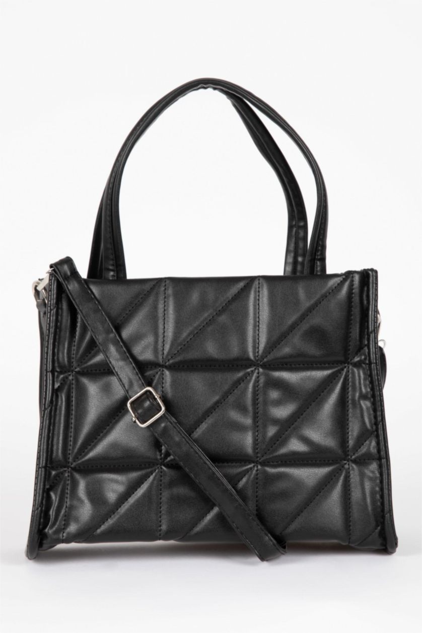 Kadın Siyah Kadın Suni Deri El Çantası