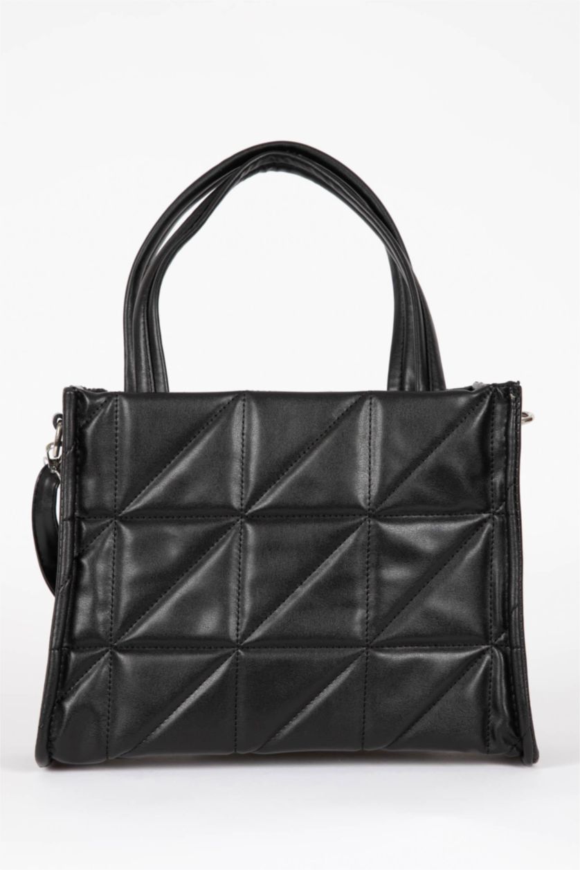 Kadın Siyah Kadın Suni Deri El Çantası