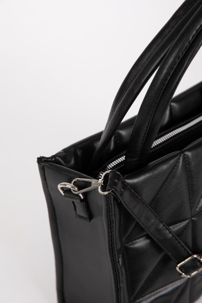 Kadın Siyah Kadın Suni Deri El Çantası