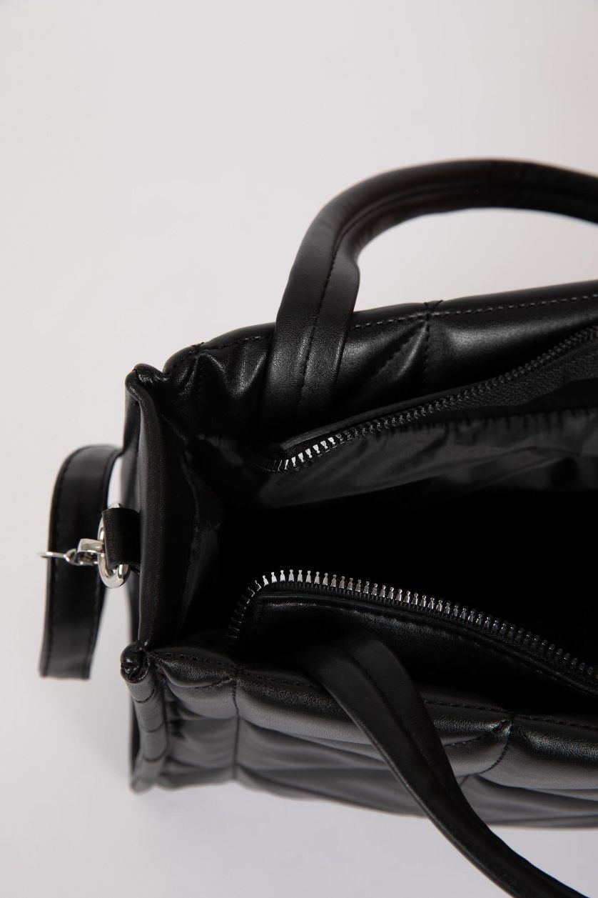 Kadın Siyah Kadın Suni Deri El Çantası