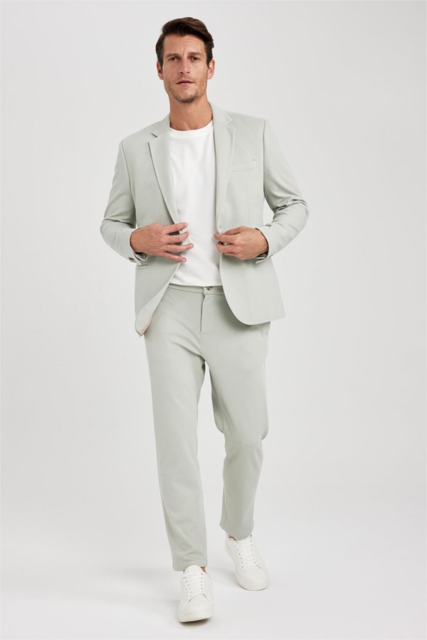 Ерлер Ашық сұр Ерлерге слим пішімі Блэйзер