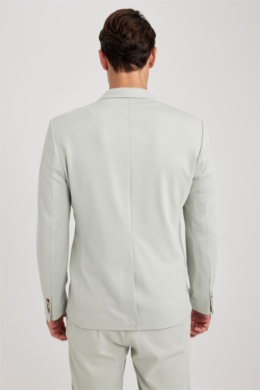 Ерлер Ашық сұр Ерлерге слим пішімі Блэйзер