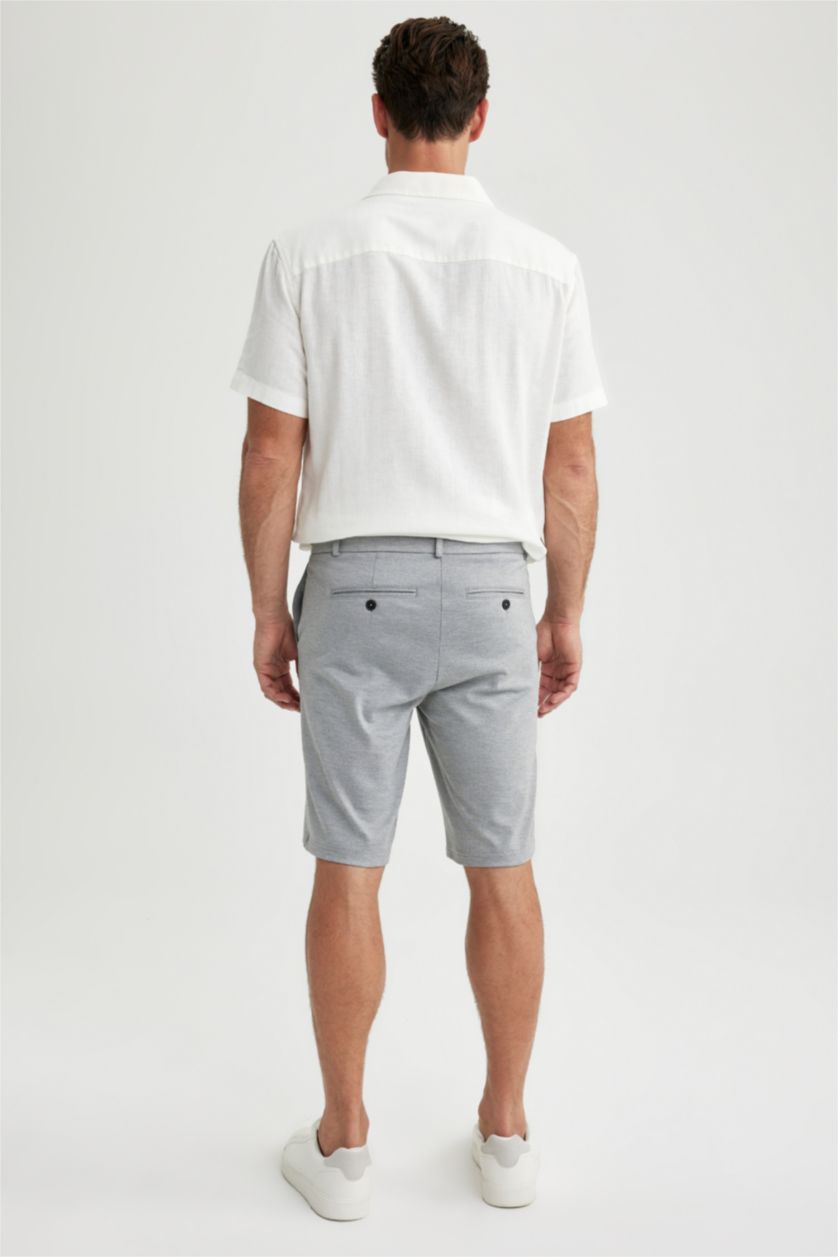 MAN White Modern Fit Resort Neck Short Sleeve Shirt