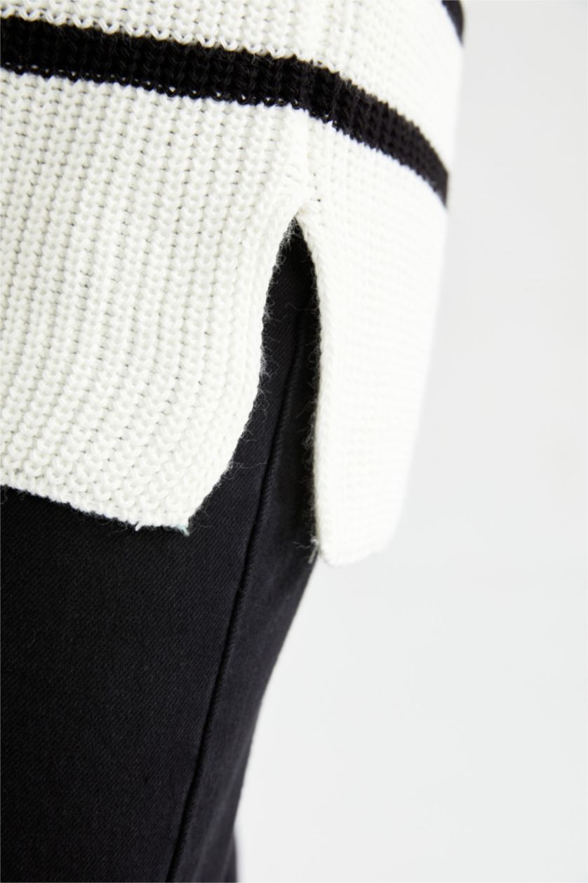 FEMME Blanc Standard Fit Tricot Maternity Tops