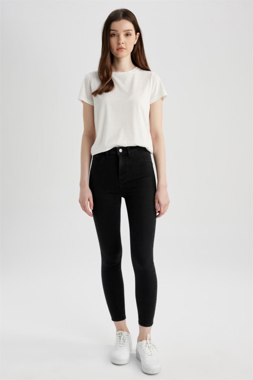 WOMAN Anthracite Super Skinny High Waist Jeans