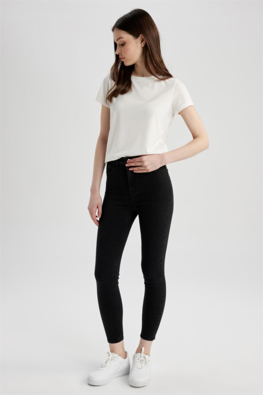 WOMAN Anthracite Super Skinny High Waist Jeans
