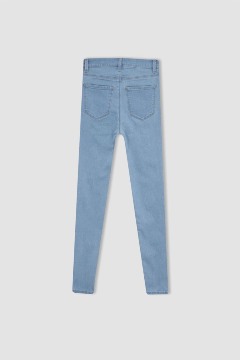 FEMME BLEU Clair Taille haute