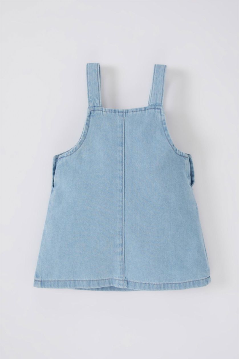 BABY GIRL Light Blue Baby Girl Snoopy Licensed Jean Jumpsuit