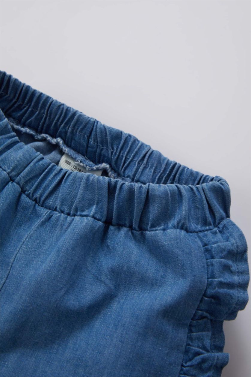 طفلة صغيرة أزرق شورت جينز بناتي بيبرباج بقصة عادية