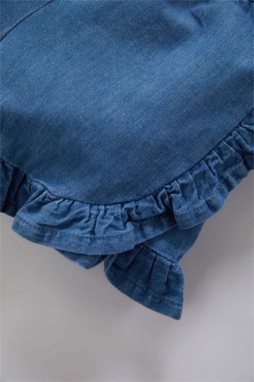 طفلة صغيرة أزرق شورت جينز بناتي بيبرباج بقصة عادية