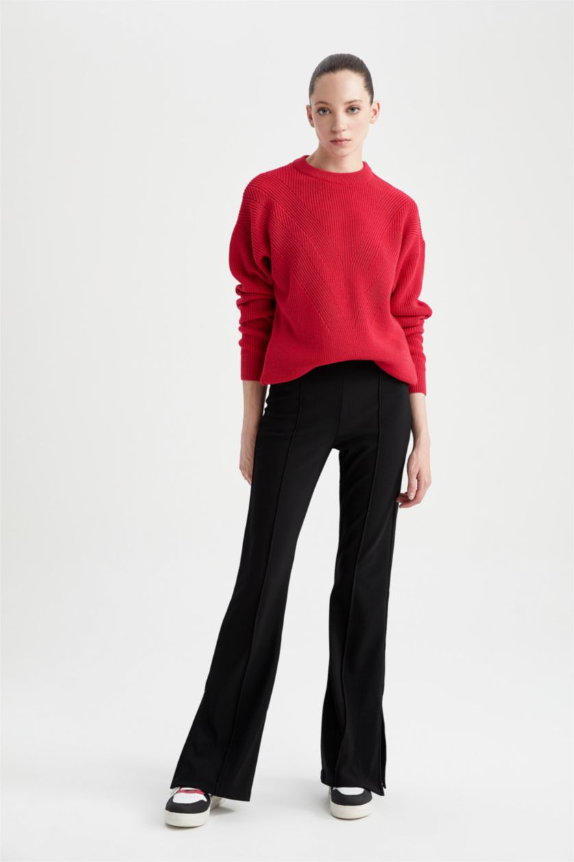Kadın Siyah Yüksek Bel Tayt